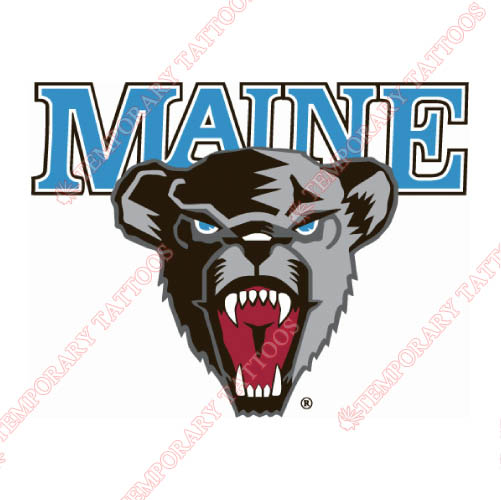 Maine Black Bears Customize Temporary Tattoos Stickers NO.4931